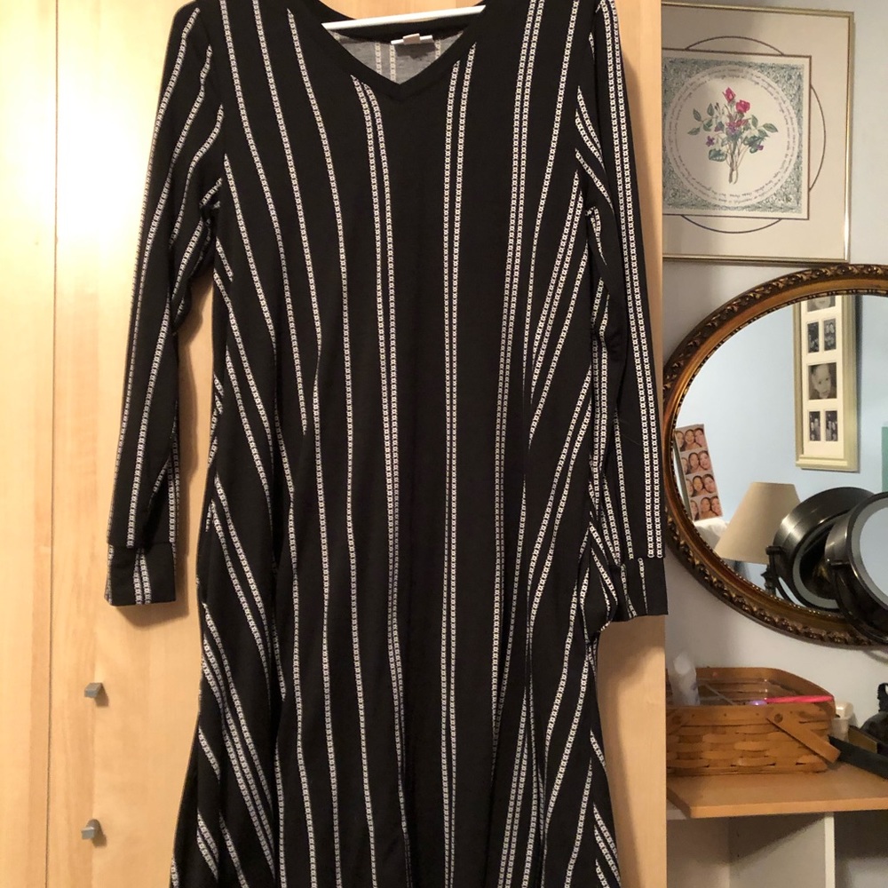 Lularoe long sleeve with pockets dress. Never worn
